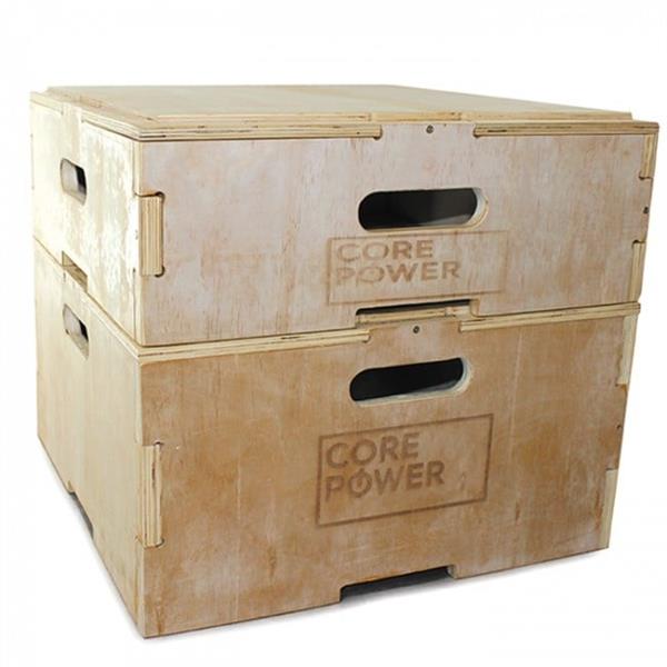 Grote foto corepower houten stapelbare plyo boxes 20 of 30 5 cm audio tv en foto algemeen