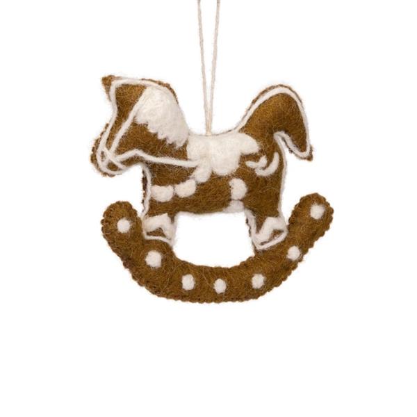 Grote foto hanger gingerbread hobbelpaard per stuk audio tv en foto algemeen