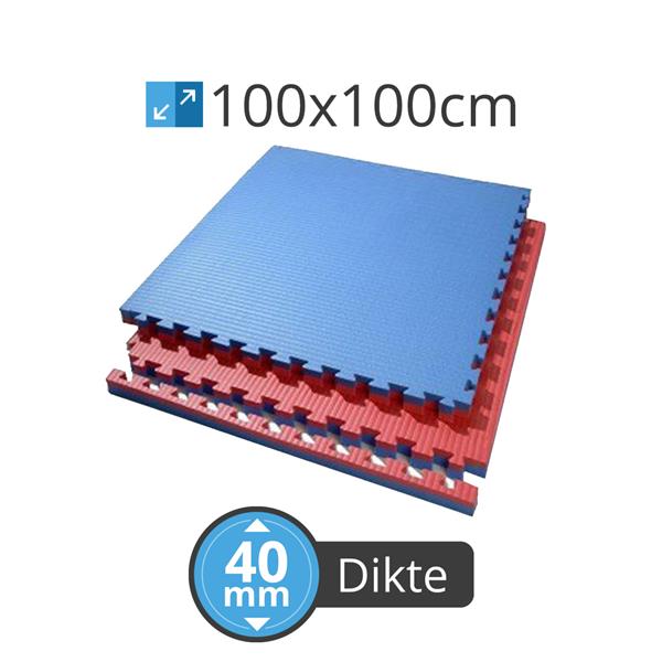 Grote foto tatami matten rood blauw 100x100x4 cm palletprijs audio tv en foto algemeen