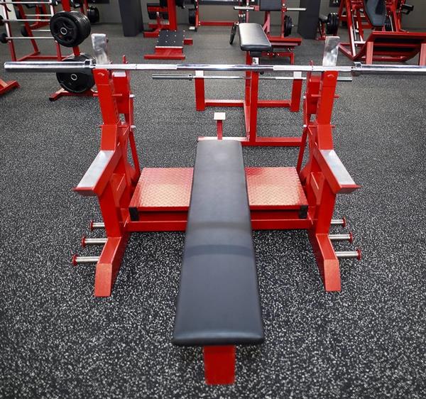 Grote foto olympic flat bench press professioneel custom made audio tv en foto algemeen