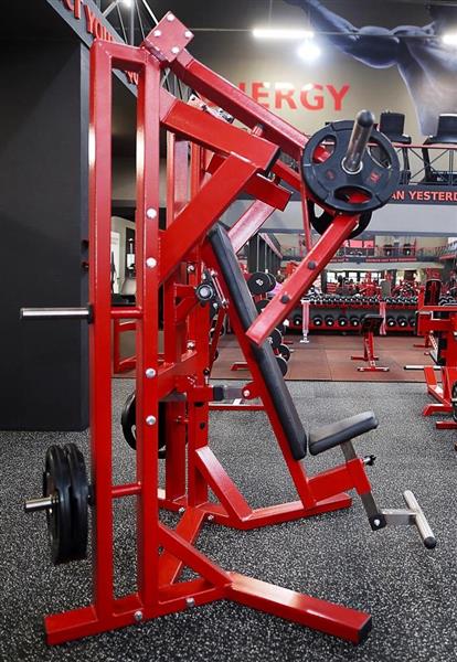 Grote foto sitting chest press machine plate loaded audio tv en foto algemeen