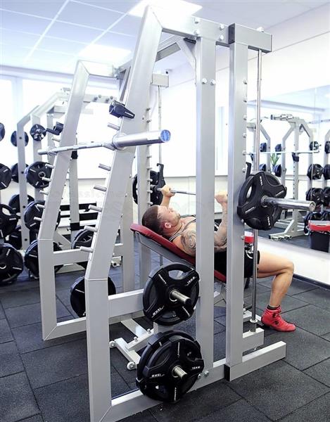 Grote foto smith machine and squat rack full commercial custom built audio tv en foto algemeen