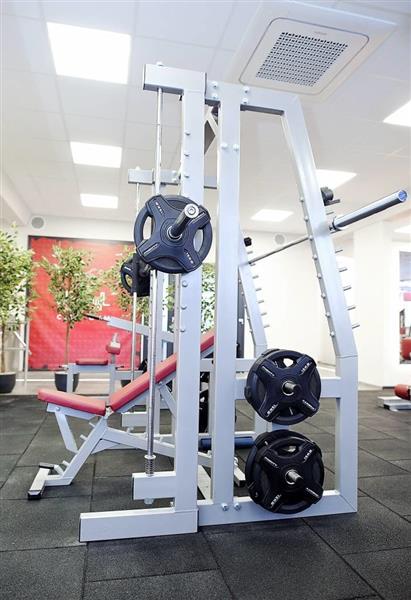 Grote foto smith machine and squat rack full commercial custom built audio tv en foto algemeen