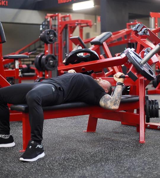 Grote foto flat chest press machine audio tv en foto algemeen