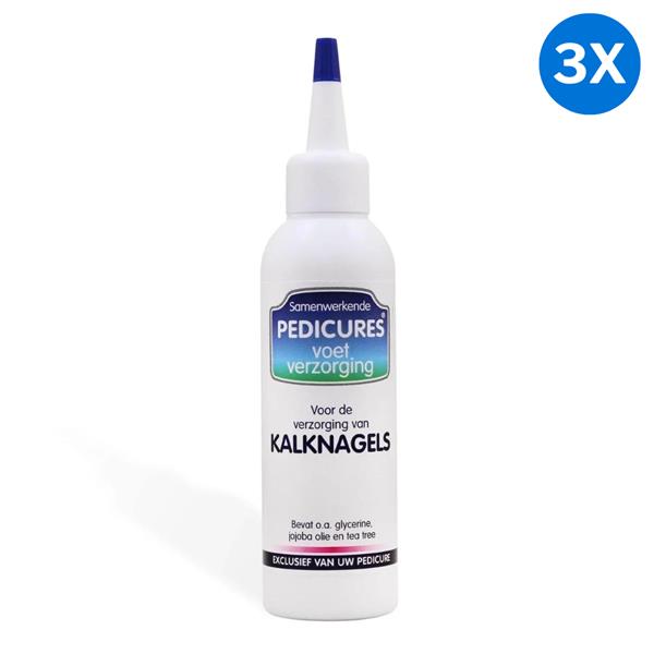 Grote foto 3x samenwerkende pedicures kalknagels 75ml audio tv en foto algemeen