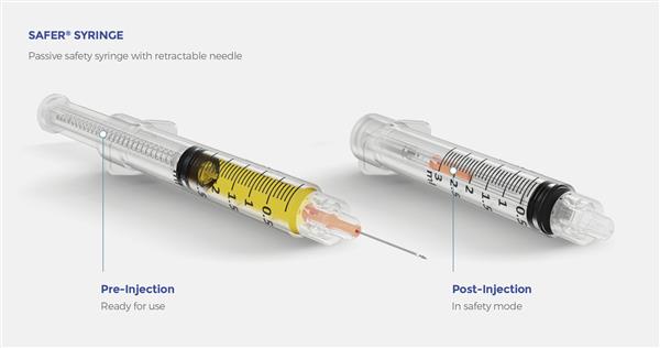Grote foto safer terugtrekkende veiligheidsspuit safety syringe 100 stuks audio tv en foto algemeen