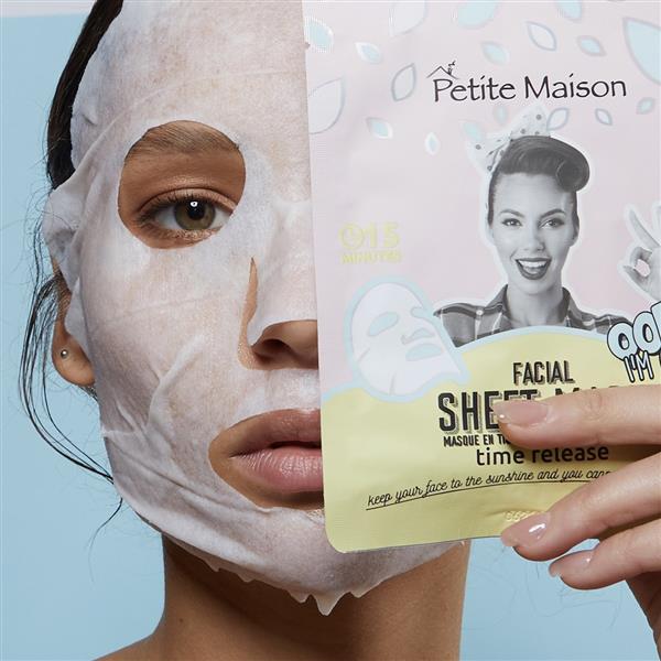 Grote foto time release facial sheet mask 3x25ml audio tv en foto algemeen