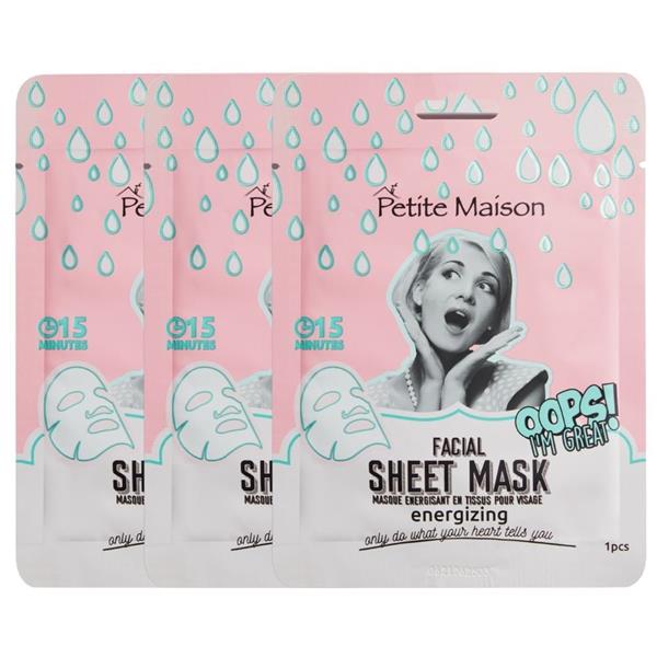 Grote foto energizing facial sheet mask 3x25ml audio tv en foto algemeen