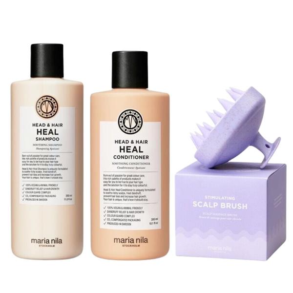 Grote foto head hair heal scalp brush set 350 300ml audio tv en foto algemeen