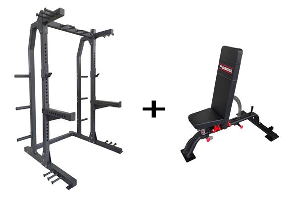Grote foto hr100 titan half rack bench combodeal audio tv en foto algemeen