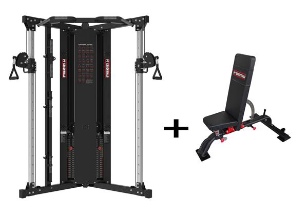 Grote foto combo deal pro functional trainer incl. adjustable bench 2 x 90 kg stack verwacht medio august audio tv en foto algemeen