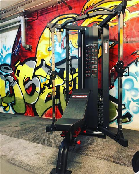 Grote foto pro functional trainer 2 x 90 kg stack audio tv en foto algemeen
