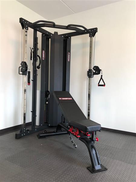 Grote foto pro functional trainer 2 x 90 kg stack audio tv en foto algemeen