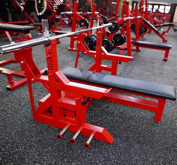 Grote foto olympic flat bench press professioneel custom made audio tv en foto algemeen