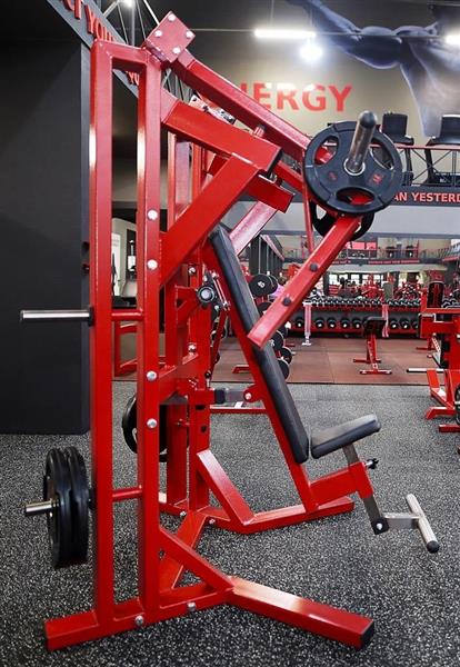 Grote foto sitting chest press machine plate loaded audio tv en foto algemeen