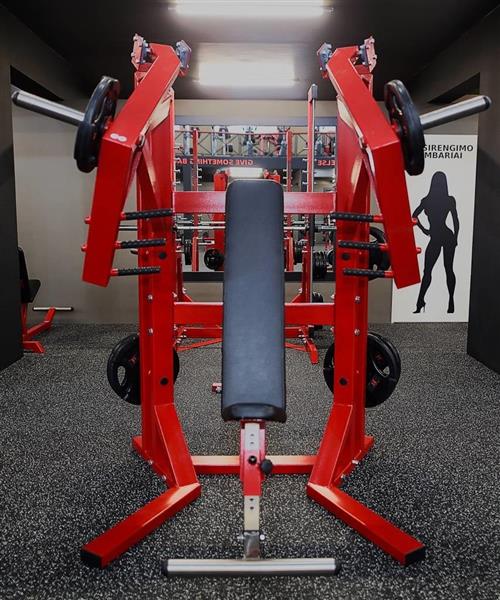 Grote foto sitting chest press machine plate loaded audio tv en foto algemeen