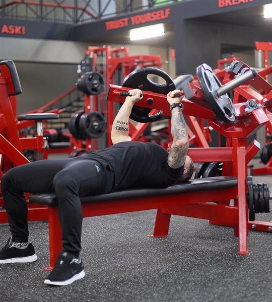Grote foto flat chest press machine audio tv en foto algemeen