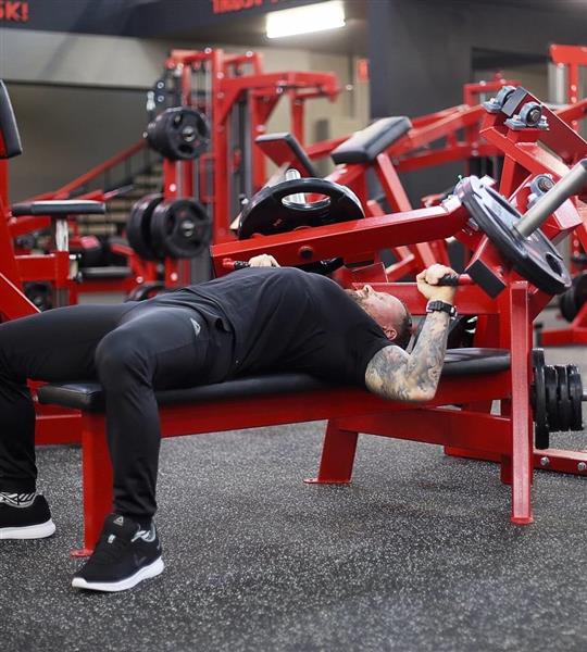 Grote foto flat chest press machine audio tv en foto algemeen