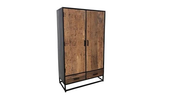 Grote foto opbergkast dakota 2 deurs 100x40x175 cm huis en inrichting eettafels