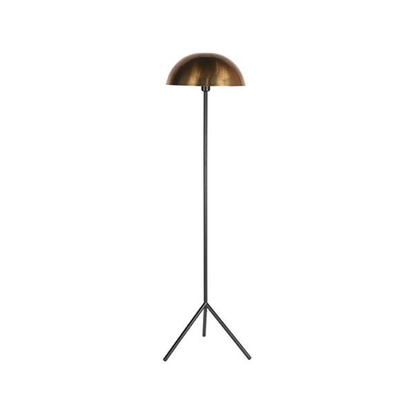 Grote foto vloerlamp globe 39x39x150 cm antiek goud metaal l zwart metaal huis en inrichting eettafels