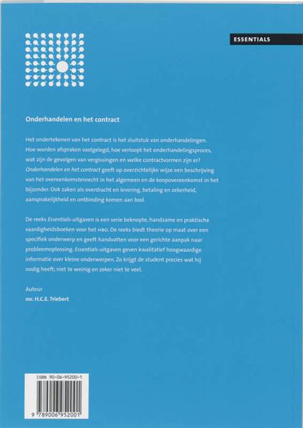 Grote foto onderhandelen en het contract essentials boeken overige boeken
