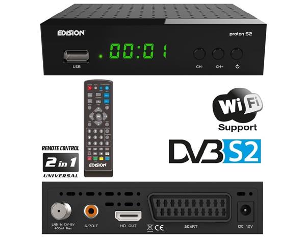 Grote foto edision proton s2 telecommunicatie zenders en ontvangers