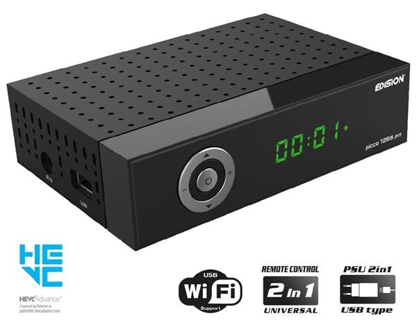 Grote foto edision picco t265 pro hd dvb t2c h.265 hevc telecommunicatie zenders en ontvangers
