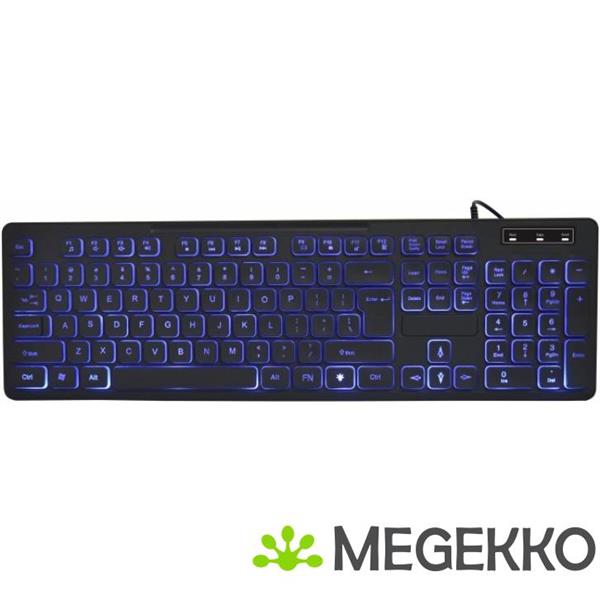 Grote foto gembird kb uml3 02 toetsenbord thuis werk usb qwerty amerikaans engels zwart computers en software toetsenborden