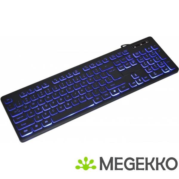 Grote foto gembird kb uml3 02 toetsenbord thuis werk usb qwerty amerikaans engels zwart computers en software toetsenborden
