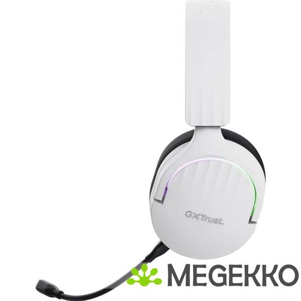 Grote foto trust gxt 491w fayzo wireless gaming headset rgb wit audio tv en foto koptelefoons