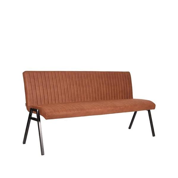 Grote foto eetkamerbank matz 175 cm microvezel zwart metaal verkrijgbaar in 3 kleuren huis en inrichting eettafels