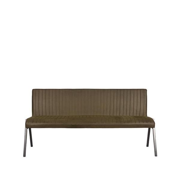 Grote foto eetkamerbank matz 145 cm microvezel zwart metaal verkrijgbaar in 3 kleuren huis en inrichting eettafels