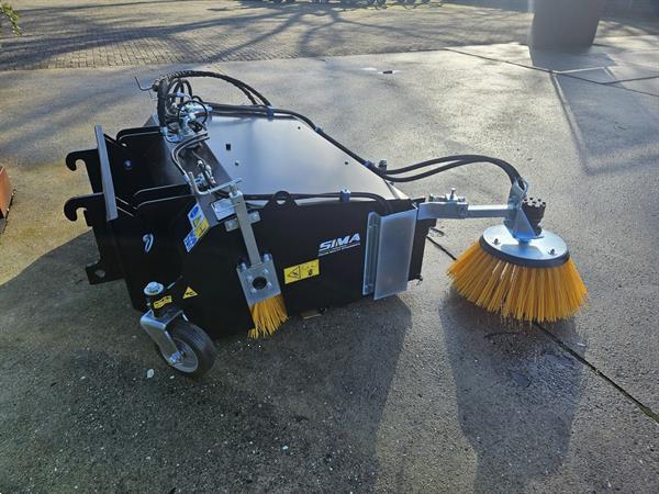 Grote foto sima veegmachine rolbezem voor aan shovel agrarisch tractor toebehoren