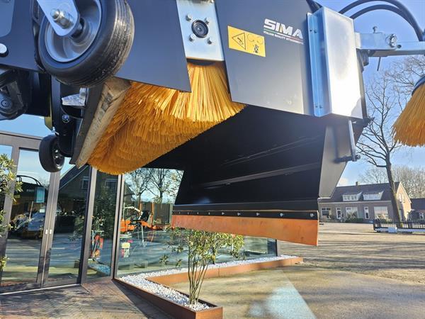 Grote foto sima veegmachine rolbezem voor aan shovel agrarisch tractor toebehoren