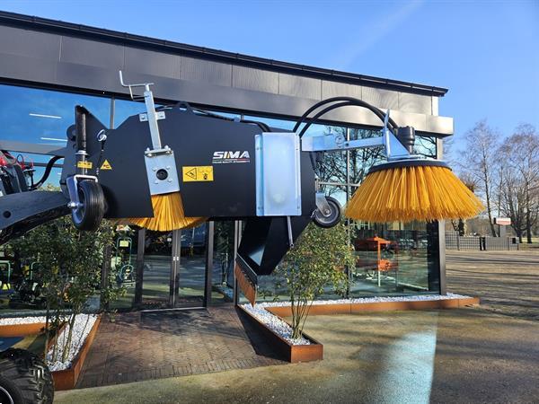 Grote foto sima veegmachine rolbezem voor aan shovel agrarisch tractor toebehoren