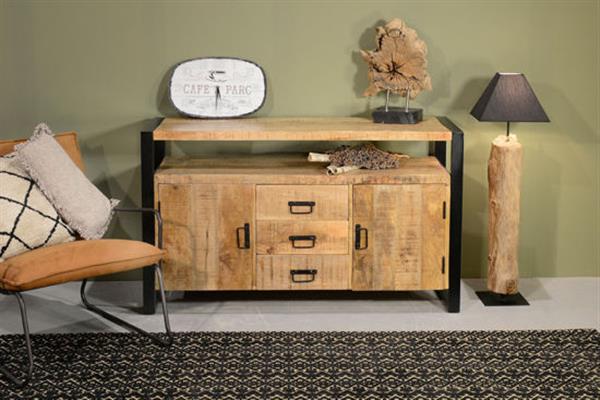 Grote foto dressoir britt 2 deur 3 lade 135x80x45 cm huis en inrichting eettafels