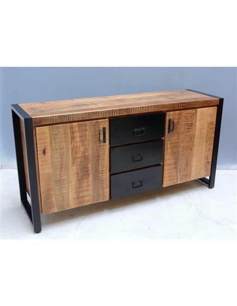 Grote foto dressoir bas 2 deuren en 3 lades 160x80x45 cm huis en inrichting eettafels