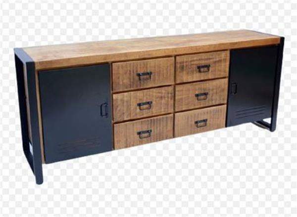 Grote foto dressoir bas 2 deuren en 6 lades 200x80x45 cm huis en inrichting eettafels