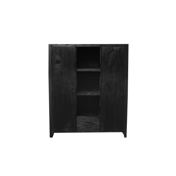 Grote foto boekenkast boaz black 2 deuren 1 lade huis en inrichting eettafels