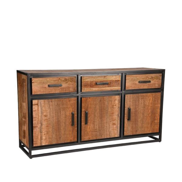 Grote foto dressoir tampa 170x45x90 cm rough mangohout huis en inrichting eettafels