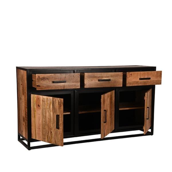 Grote foto dressoir tampa 170x45x90 cm rough mangohout huis en inrichting eettafels