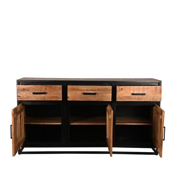 Grote foto dressoir tampa 170x45x90 cm rough mangohout huis en inrichting eettafels
