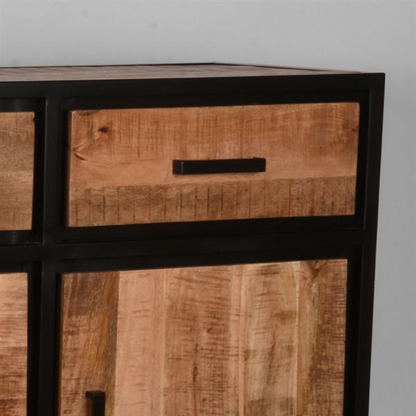 Grote foto dressoir tampa 170x45x90 cm rough mangohout huis en inrichting eettafels