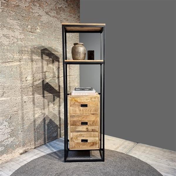 Grote foto boekenkast len 3 lades 200x40x60 cm huis en inrichting eettafels