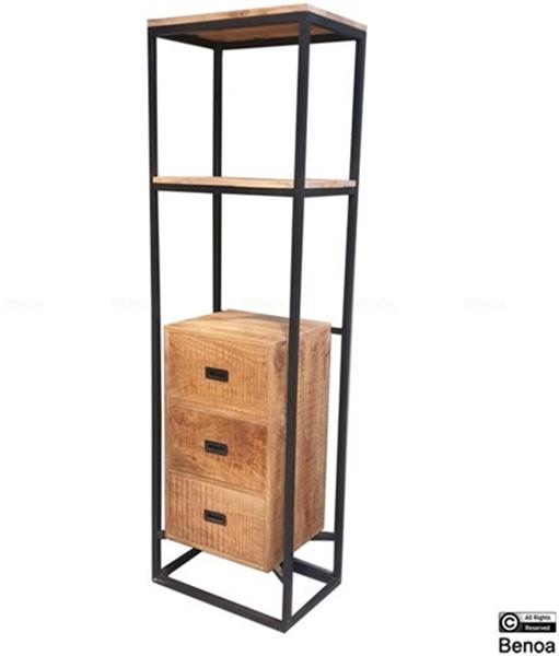Grote foto boekenkast len 3 lades 200x40x60 cm huis en inrichting eettafels