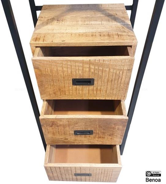 Grote foto boekenkast len 3 lades 200x40x60 cm huis en inrichting eettafels