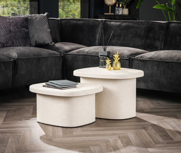 Grote foto salontafel set organic stone marmer composiet huis en inrichting eettafels