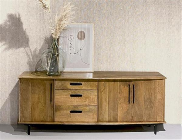 Grote foto dressoir elias 200x45x80 cm mangohout huis en inrichting eettafels