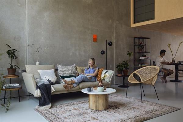 Grote foto salontafel brix nova white rond blad wit marmer showroommodel huis en inrichting eettafels