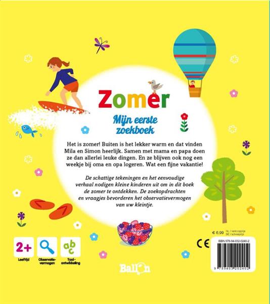 Grote foto zomer mijn eerste zoekboek boeken jeugd 13 jaar en ouder